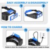 COYLAPY Headband Magnifier with Light, 1.5X-3.5X Hobby Magnifying Glasses