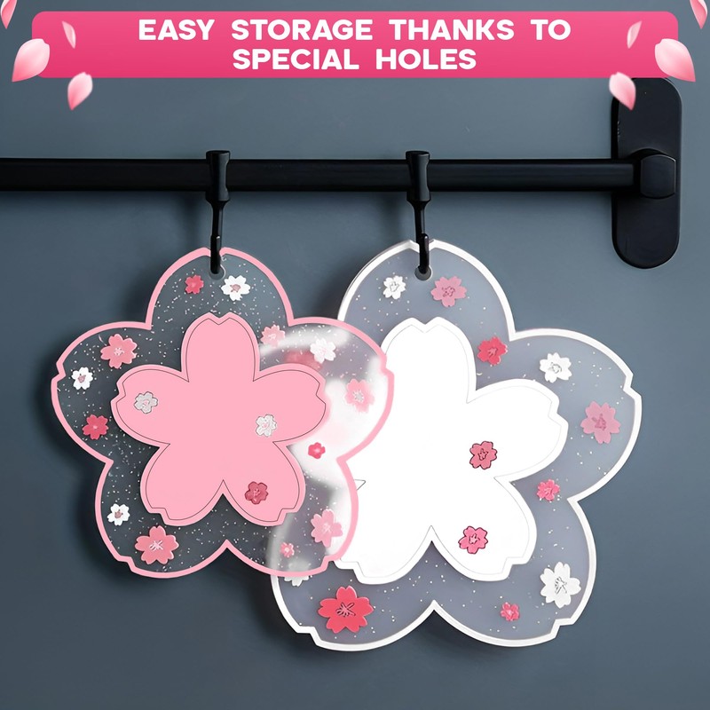 2Pcs Cherry Blossom Coasters for Coffee Table - Heat Resistant