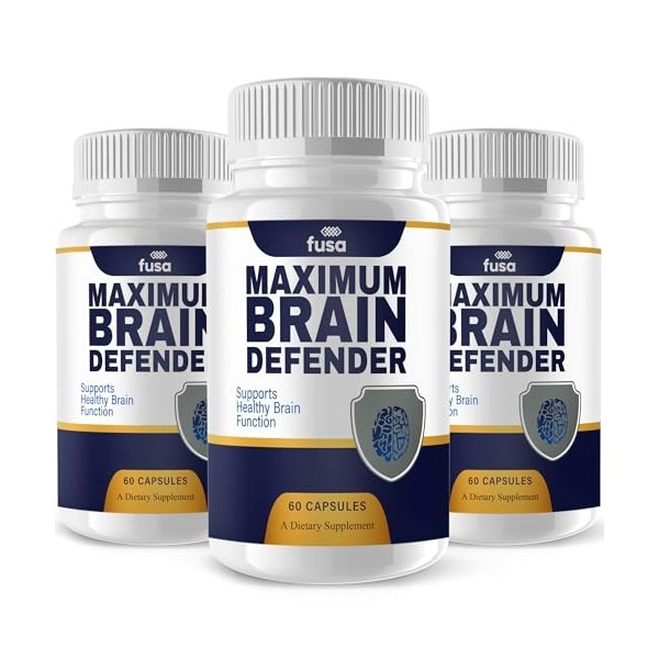 (3 Pack) Brain Defender Advanced Wellness Support Supplement BrainDefender Capsules,