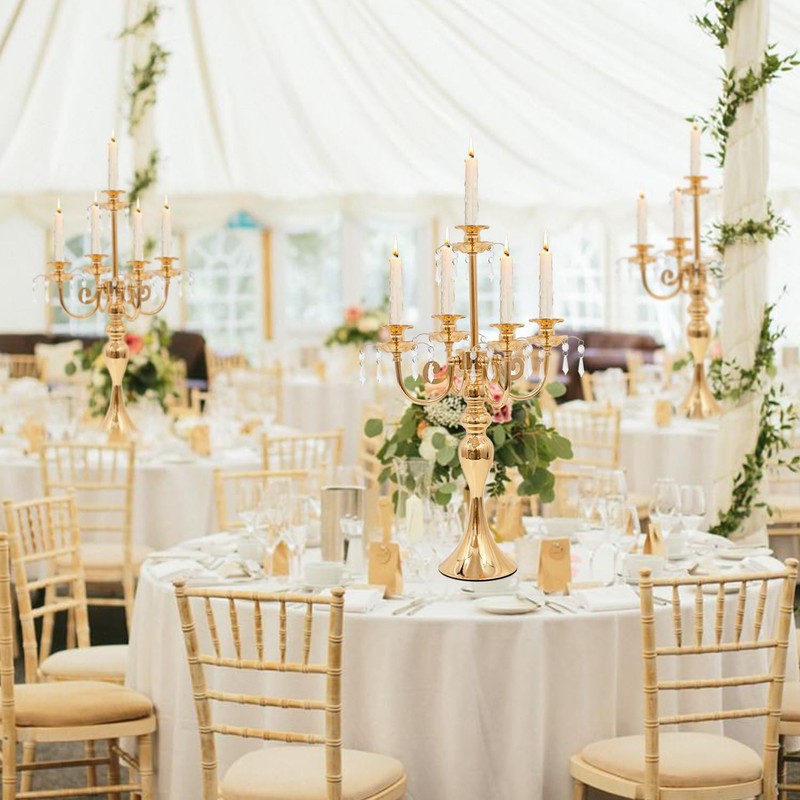 Candelabras Centerpieces for Tables, 20" Tall Candlestick Holder for Taper