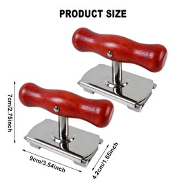 A can Opener Designed specifically for Those with Limited Strength and Elderly People with Arthritis; a Stainless Steel can Opener Featuring an Ergonomic Wooden Handle（2pcs）