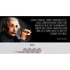 Metal Sign 27 x 10 cm with 4 Magnets Einstein