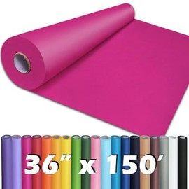 PerkHomy Rose Red Kraft Paper Roll 36" x 1,800" (150') for Gift Wrapping Bouquet Flower Kids Art Painting Craft Writing Packaging Shipping 80GSM 55LB (Rose Red, 36" x 150')