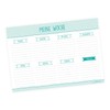 Weekly Planner Mint - A5 Pad 50 Sheets Paper Notepad