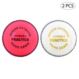 Kosma Cricket Incrediball Practice Balls (2 Pack - White, Pink) Real Bounce Enable Players to Develop their playing Skills without the Risk of Injury
