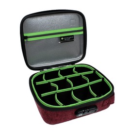 STASHLOGIX SMELL CONTROL BAG with Combination Lock Smell Free Storage Bag: The Silverton (Large-Maroon)