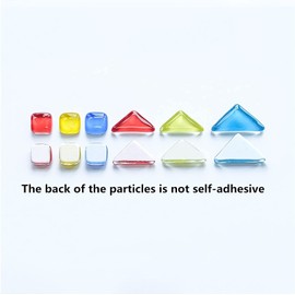 500g Irregular Glass Mosaic Tiles for Crafts, Tiny Random Color, Creative Making for Home Decoration, Vases, Cups, Picture Frames, Flower Pots(Sky Blue Series)