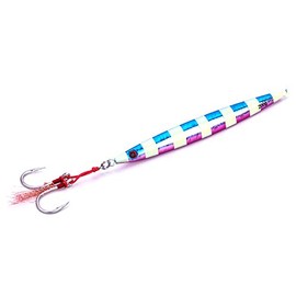 Saltwater Quick Sinking Lead jigs Vertical Jigs Glow Lead Jigs,Artificial Bait Boat Fishing Lures Jigging Lures (Blue(Pack of 1), 3.5oz/100g)