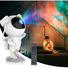 SFOUR Proiettore a LED effetto cielo stellato, lampada proiettore modello Astronauta, per la decorazione degli ambienti, lamppada notturna per bambini, adulti, per le fest a casa (Astronaut)