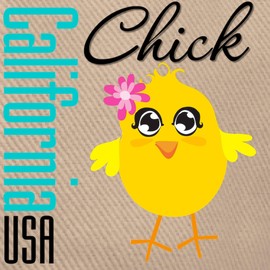 CafePress California Chick Cap Unique Adjustable Baseball Hat Khaki