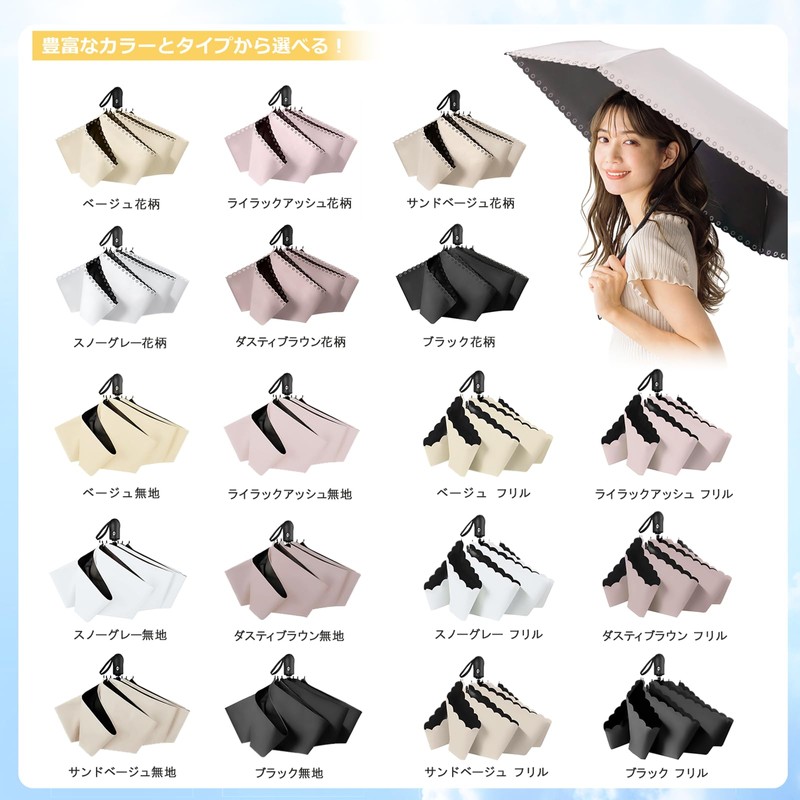 シシベラ 折りたたみ傘 199g 日傘 uvカット 100 遮光 折り畳み ワンタッチ自動開閉 丈夫