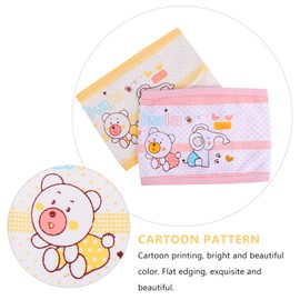 MILISTEN 4pcs Baby Belly Bands Animal Pattern Cotton Infant Umbilical Cord Adjustable Newborn Navel Belt Baby Belly Binder for Baby Boys Girls (Random Color)