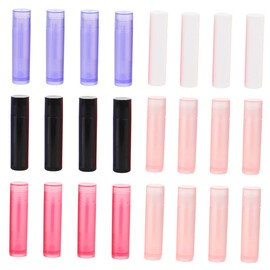Baluue 40Pcs Lip Balm Tube Holders Empty Lipstick Tubes for DIY Cosmetics Portable Lip Gloss Containers for Homemade Lipstick and Balm
