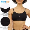 Vertvie Women's Push-Up Sports Bra Top Set, Stretch, Thin, Without