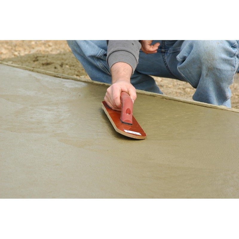 MARSHALLTOWN 18 Inch Round Resin Concrete Hand Float, DuraSoft Handle,