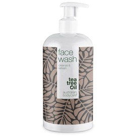 Face Wash Gel - 500 ml | For Men & Women | Face Cleansing with Natural Tea Tree Oil for Blemished Skin | Also for Daily Care for Acne | 100% Vegan