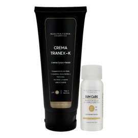 Crema Despigmentante Tranexamico kojico ferulico melatonina momento de aplicación día y noche todo tipo de piel