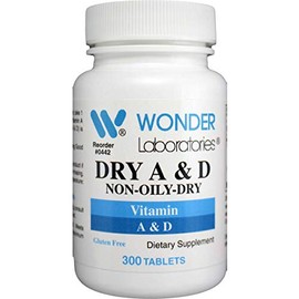 Wonder Laboratories Specially Formulated Vitamin A + Vitamin D, Non-Oily/Dry 10,000 IU of Vitamin A and 800 IU of Vitamin D