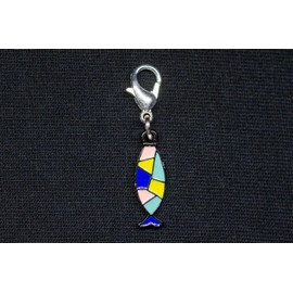 Miniblings Fish Charm Zipper Pull Pendant Church Confirmation Colorful Enamelled