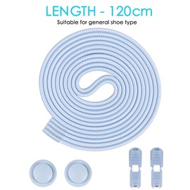 flintronic Elastic Shoelaces, Pack of 4, with Quick Release, Adjustable with Strong Closure for Adults and Children, Men, Women (Black + Grey + Blue + Pink)