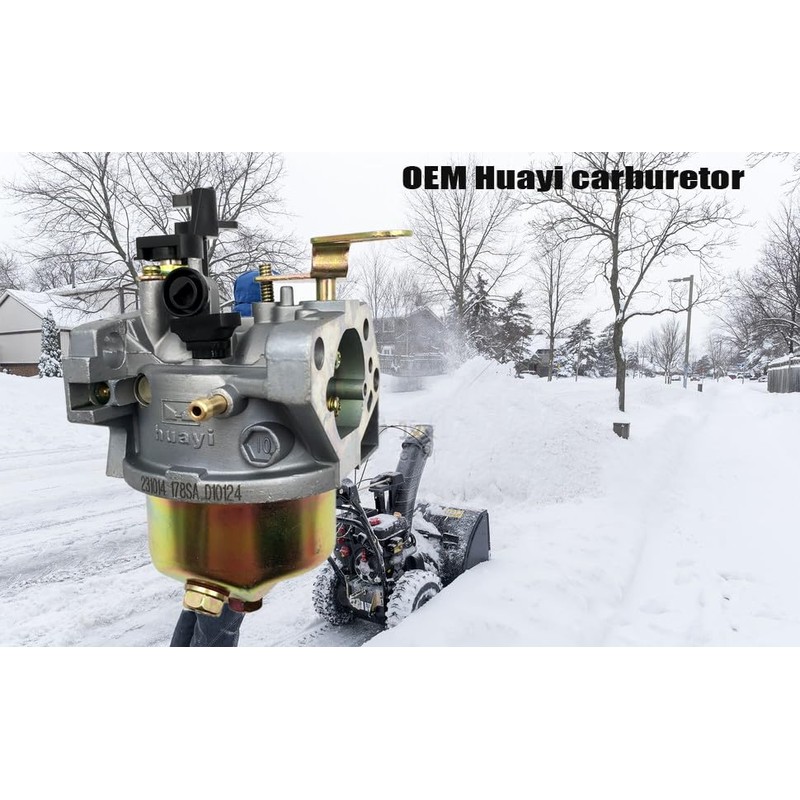Huayi 178SA Carburetor Carb Compatible with 277cc Craftsman Snow Blower