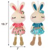 Set of 2 Easter Bunny Plush for Kids, 18.3" Easter