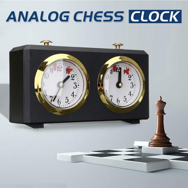 Chess Timer, Professional Analogue Count Up/Count Down Timer for Chess