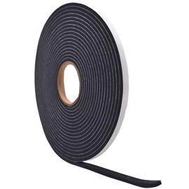 WOD SSFLDFT Insulation Foam Tape Self Adhesive - T 1/4 Inch W 1/2 Inch x 35 Feet Long - Made in USA Weather Stripping, HVAC, Sealing Doors, Windows, Pipes, Cooling, Sound Proof, and Air Conditioning