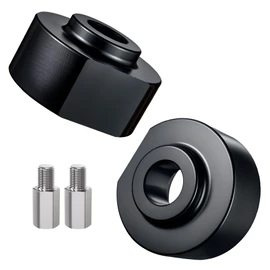 EVIL ENERGY 2" Front Leveling Lift Kit Compatible with 1981-1996 F150 2WD, 1999-2020 F250 F350 Super Duty 2WD, 2000-2005 Excursion 2WD, 2 inch Strut Spring Spacers with 3/4" Stud Extenders Black