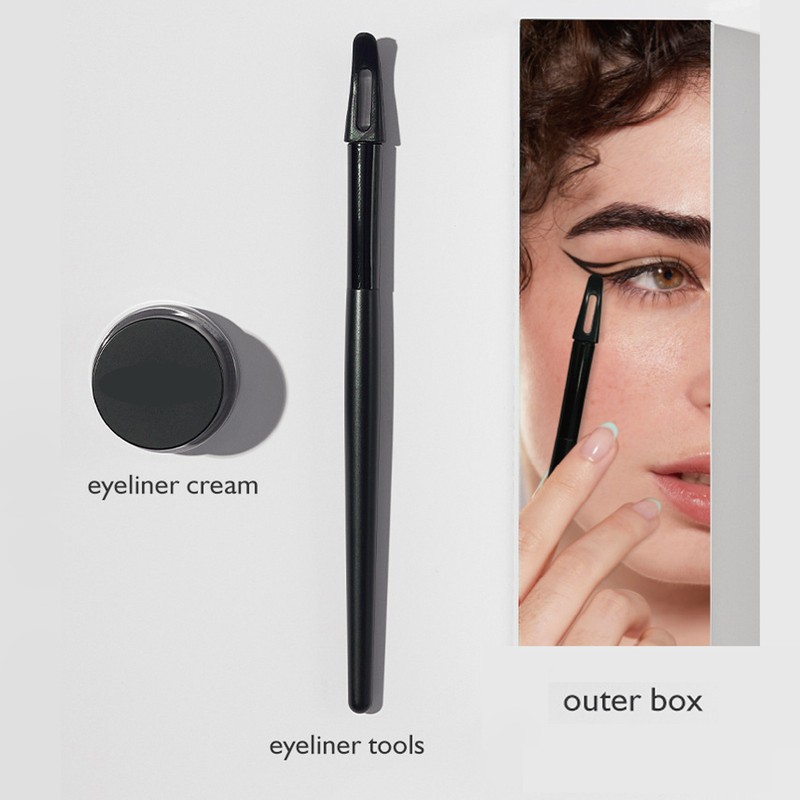 Silicone Eyeliner Tool Set Eyeliner Guide Wand Waterproof Long Lasting