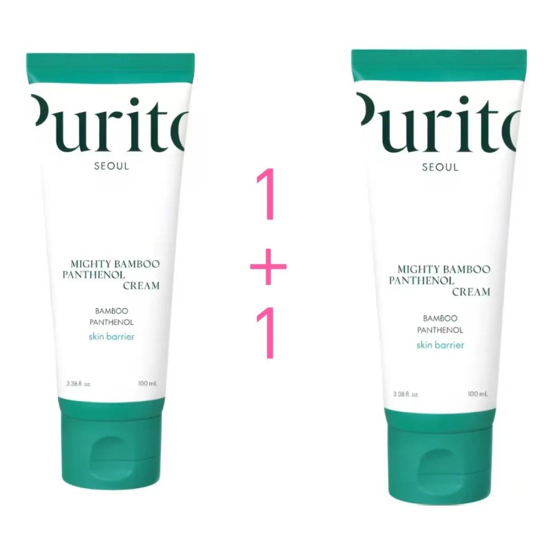 Purito Crema Facial Mighty Bambú Panthenol 100 Ml-2ps Todo Tipo
