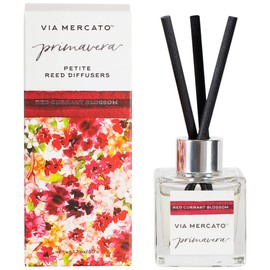 Via Mercato Primavera Spring Collection, Petite Reed Diffuser, Red Currant Blossom, 50 Gram (25114RC)