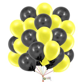 Yellow Black Balloons 5 Inch Small Balloons Bee Theme Party Balloons For Birthday Wedding Baby Shower Party Decoration Supplies 30 Pack