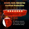 Zeekpowa Bicycle Rear Light with Brake Light Function - LED