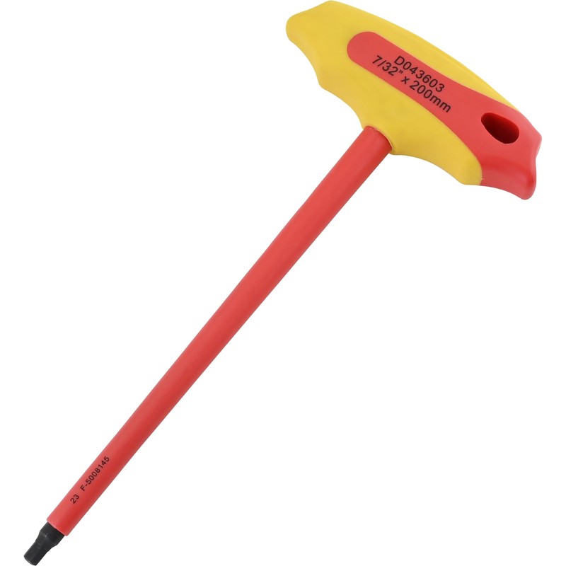 Dynamic Tools 6 Pc Insulated SAE T-Handle Hex Key Set,