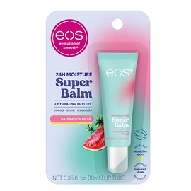 eos 24H Moisture Super Balm - Sandía Frosé, tratamiento labial de día o noche, hecho para pieles sensibles, bálsamos labiales e hidratantes, 0.35 onzas líquidas