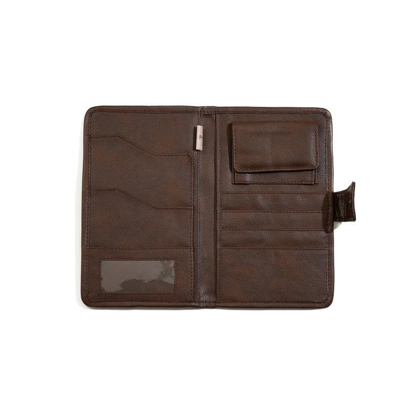 Pinaken Vegan Leather World Tour Passport & Travel Documents Canvas