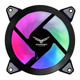 NACEB Gaming Ventilador para PC Cepheus NA-0922 - Ideal para PC Gamer, Ventilador 120mm RGB Multicolor, Conexión 4 Pines, 1200 RPM, Flujo de Aire 43.2 CFM, Bajo Ruido 23.4 dBA, 5V - RGB Multicolor