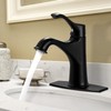 HGN Bathroom Faucets, Single Handle 1 Hole Matching Pop Up