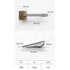 Tabarat Tps-164 Birthstone Crystal Glass Tie Clip, Men's, 4 Sides,