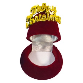 Christmas Jewelry Gifts Boxes For Jewelry Display Earrings Ring Necklace, Small Necklace Gift Box Red Velvet Necklace Box for Jewellery Packaging Necklace Box Gift Bulk Necklace Box Gift (Red Bell)