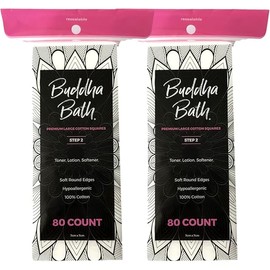 Extra Large Premium Natural Pure Cotton Squares - Hypoallergenic - No Fillers - Lint Free - Soft Gentle - Face Toners - All Skin (160 Count) Step 2