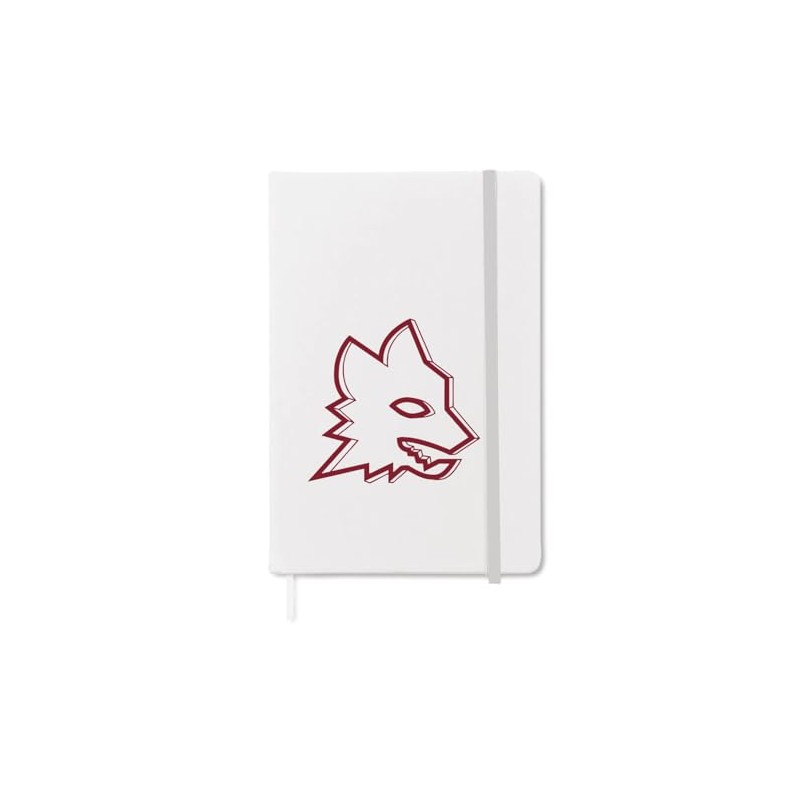 AS Roma Notebook Lupa A5 Copertina Rigida - Bianco