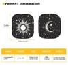 Coldinair Sun Moon Front Windshield Shade 2Pcs Sunshade for Car