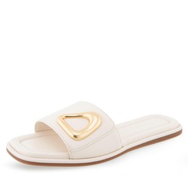 Aerosoles Women's Blaire Slide Sandal, Eggnog Leather, 8