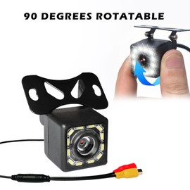 Car Reversing Camera, Car Rear View Camera, Car Backup Camera, 170° 12V Wide Angle HD CCD 12 LED Night Vision Waterproof Parking System with 6m Video Cable for RV Bus Truck Trailer Caravan