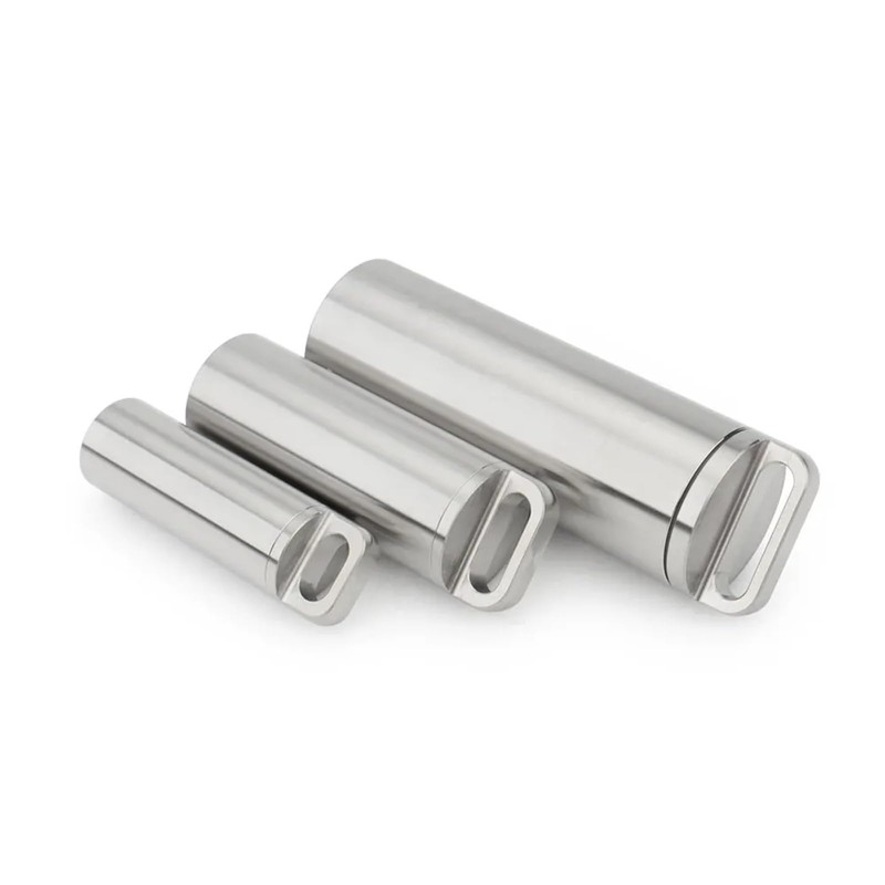 TONYFY Titanium Pill Container Keychain, Waterproof EDC Pill Holder (M)