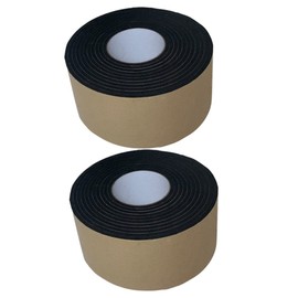 Operitacx 2 Rolls Thick Eva Shockproof Tape High Density Soundproofing Seal Strip for Doors Windows Furniture and Crafts Durable Weather Stripping for Insulation and Collision Protection