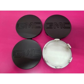 REPLACEMENT GMC BLACK CENTER CAP Yukon Denali Sierra 3.25" 83mm 18 20 22 Wheel 9595759 4pc