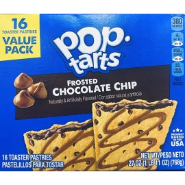 Kellogg's 5x Kellogg's Pop Tarts FROSTED CHOCOLATE CHIP Toaster Pastries 27oz Box 16 ct